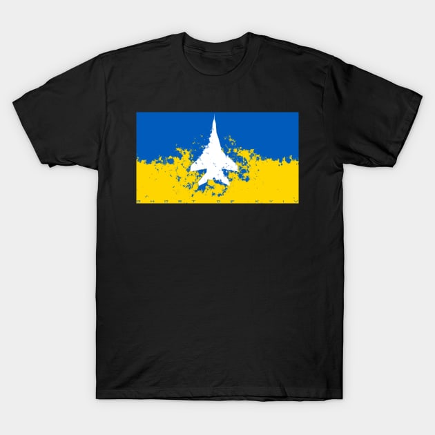 Ghost of Kyiv Flag T-Shirt by Aces & Eights 